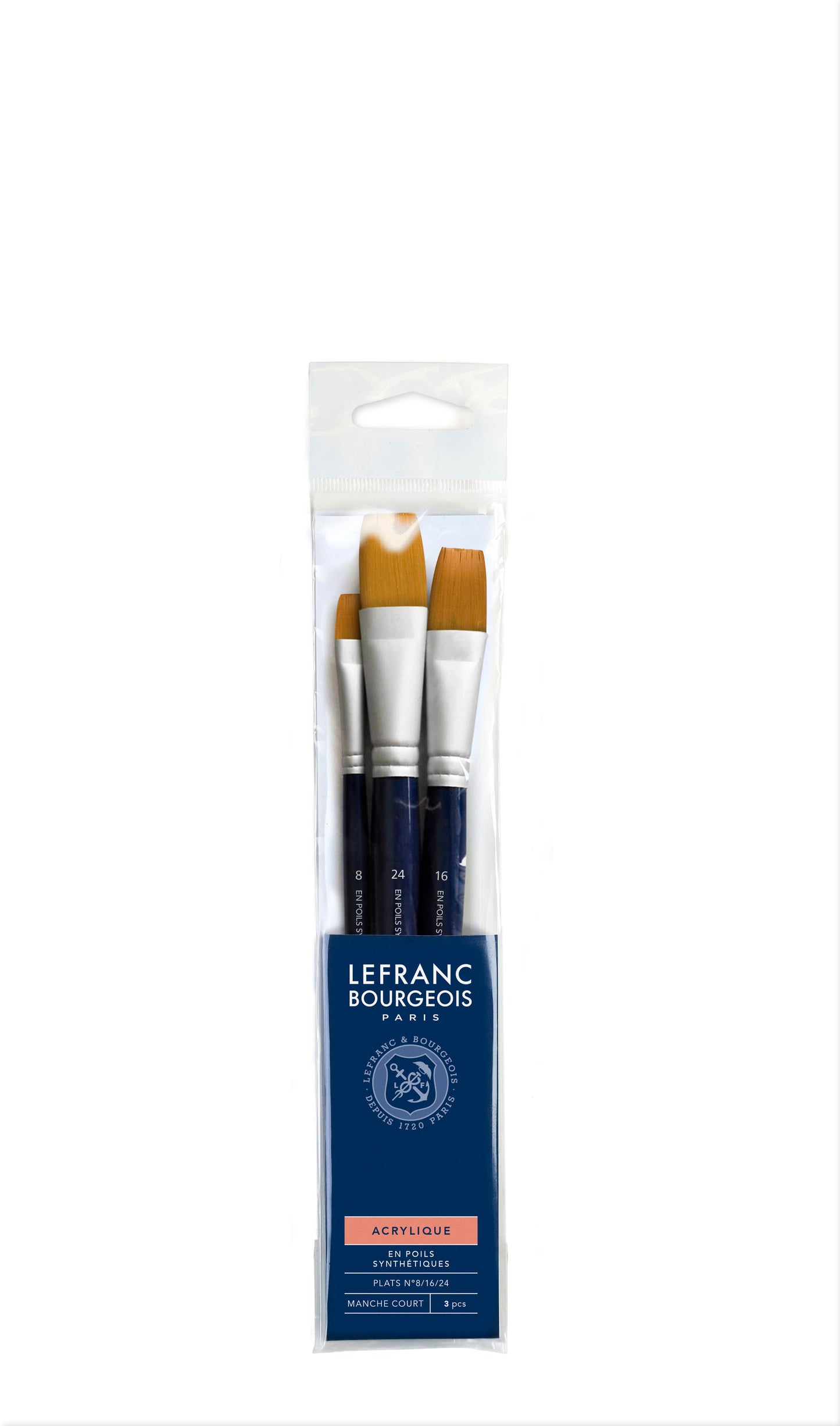 Lefranc Bourgeois Assortment Of Synthetic Short Handle Brush