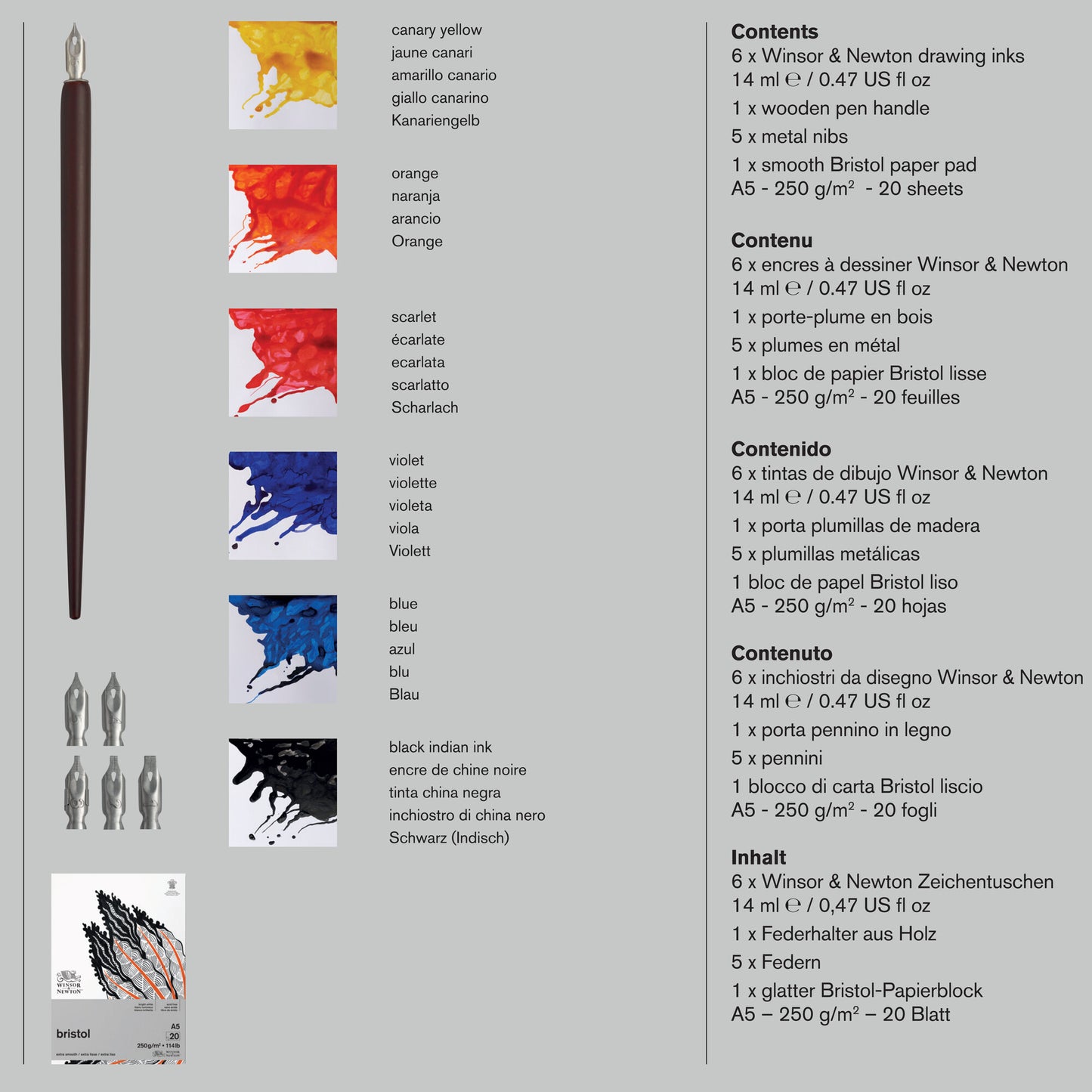 Winsor & Newton Ithell Colquhoun Ink Tate Set