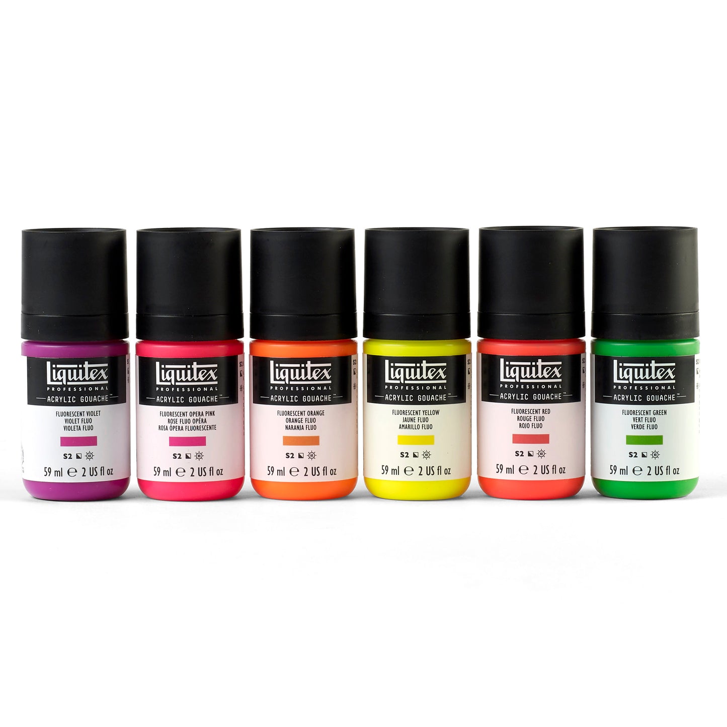 Liquitex Professional Acrylic Gouache 6X59ml Set - Fluorescents
