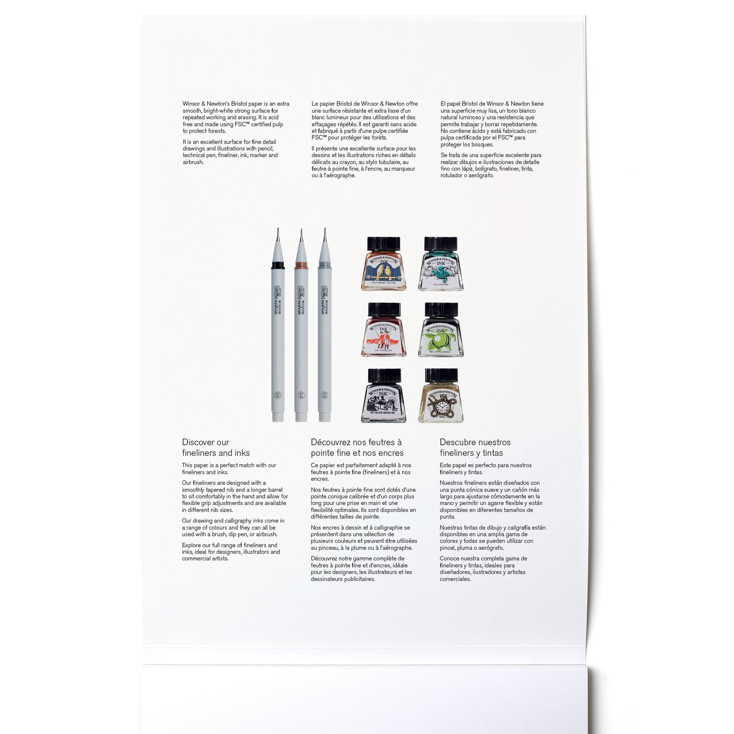 Winsor & Newton Bristol Pad - 250gsm - A5 (Pack or 6)