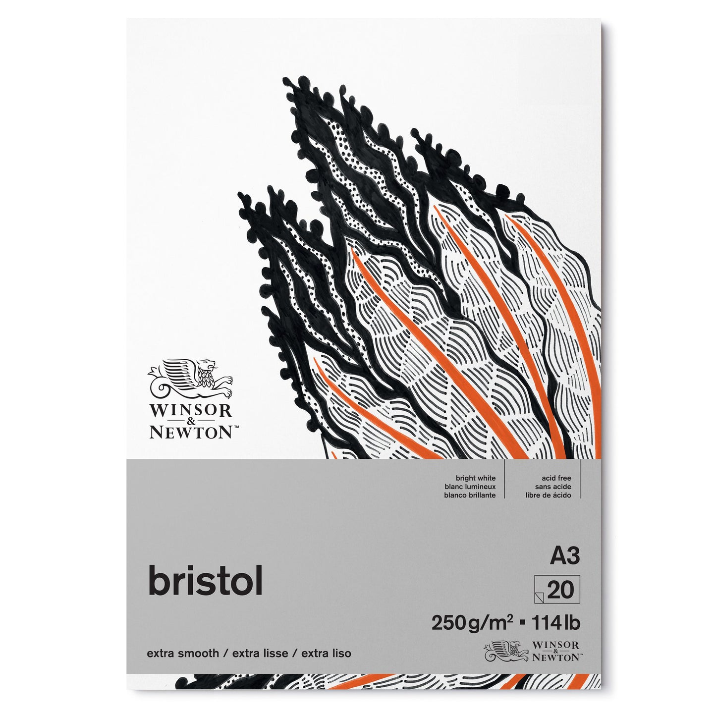 Winsor & Newton Bristol Pad - 250gsm - A3 Single