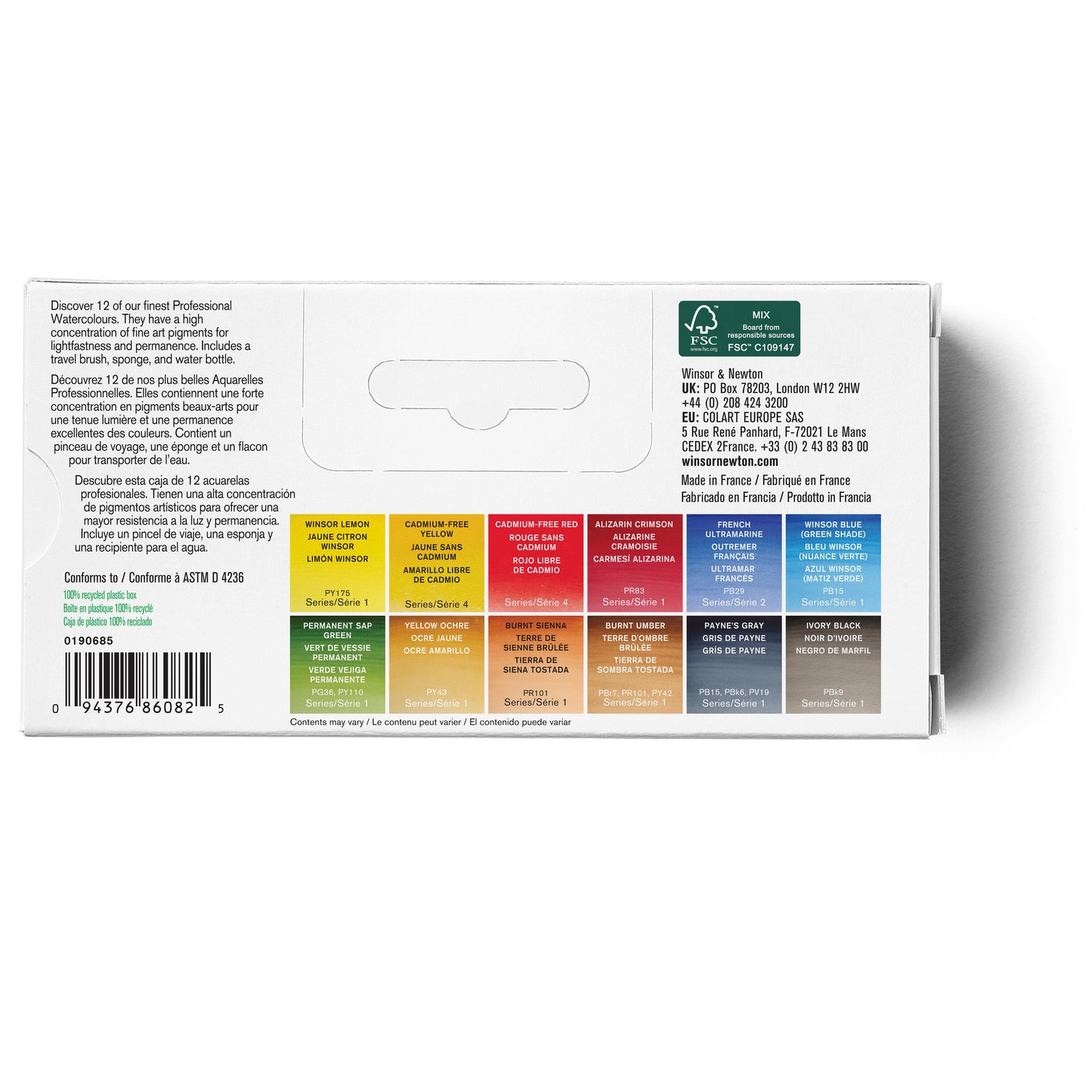 Professional Watercolour Field Box