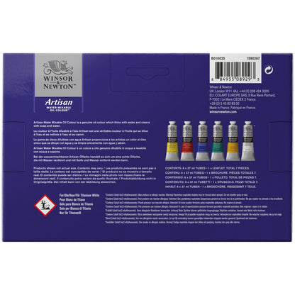 Artisan Water Mixable Oil Colour Beginners Set - 6x37ml Tubes