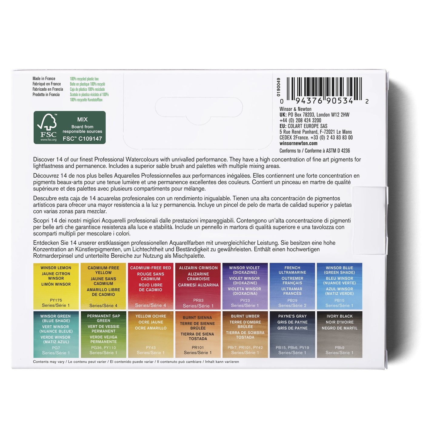 Professional Watercolour Field Set