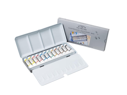 Professional Watercolour Tube Travel Tin - 12 Tubes