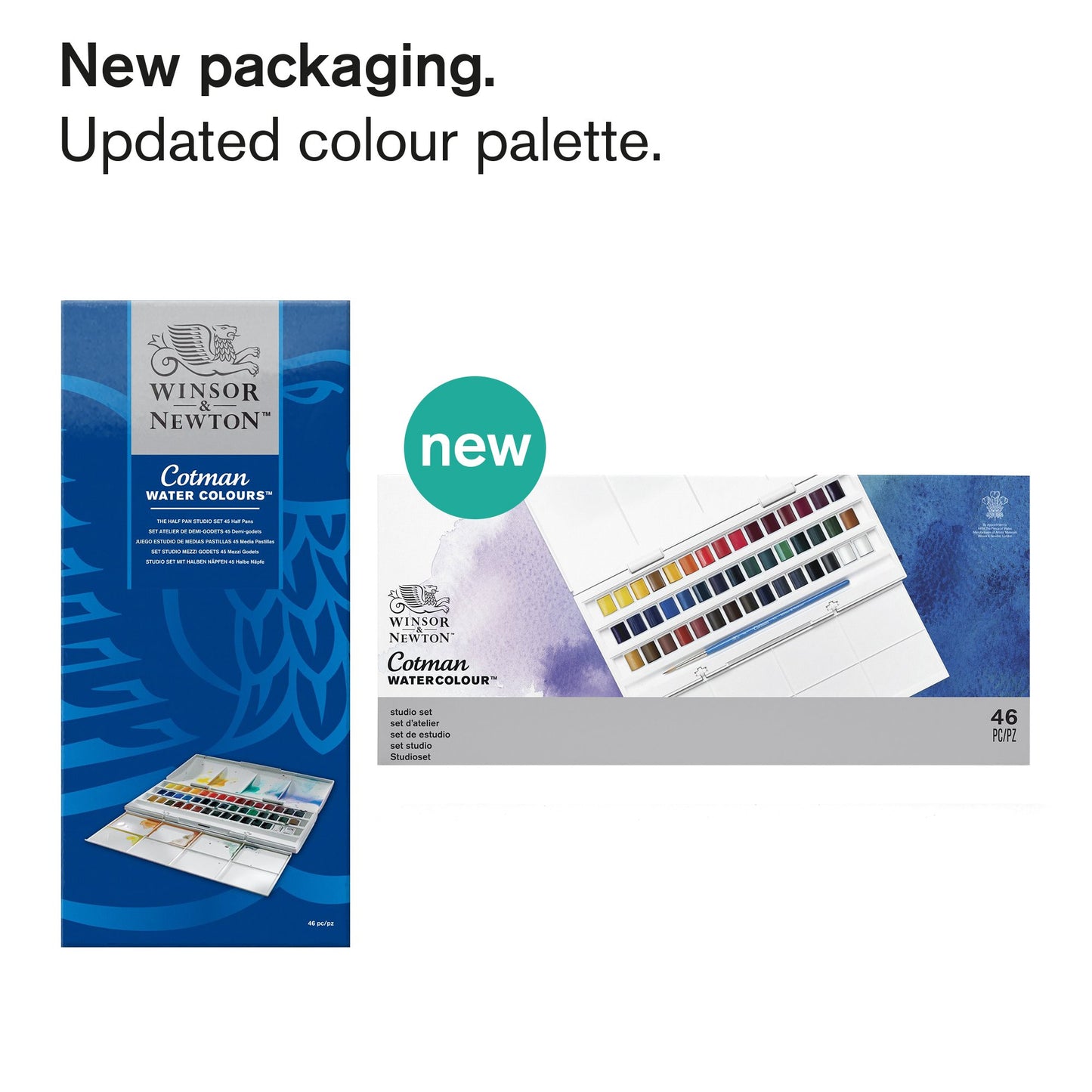 Cotman Watercolour Studio Set - 45 HALF PANS