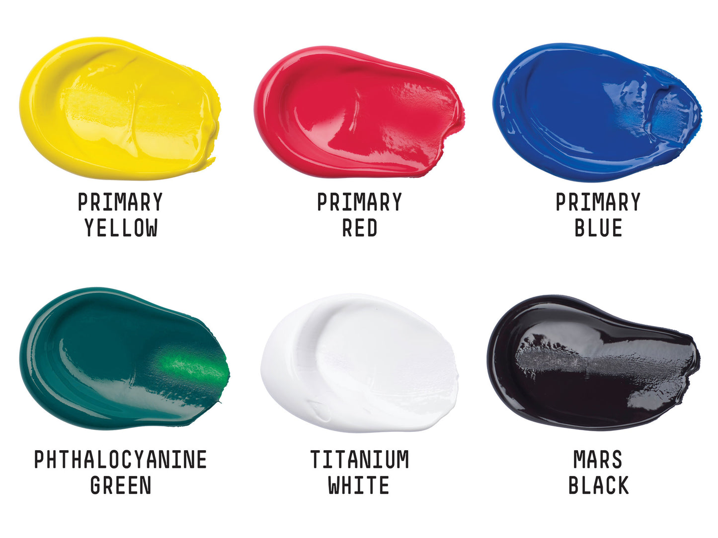 Basics Acrylic Primary Colours Set - 6x22ml