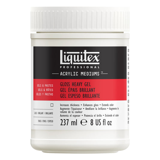 LIQUITEX PROFESSIONAL MEDIUMS, GLOSS HEAVY GEL -  237ML POT
