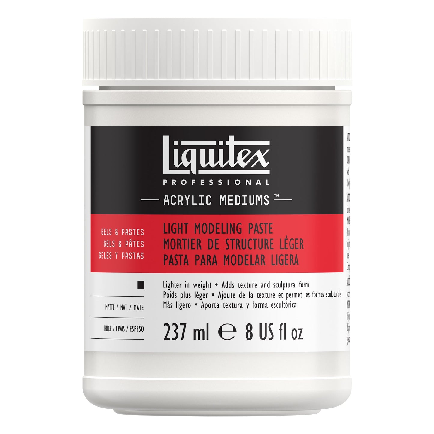 LIQUITEX PROFESSIONAL MEDIUMS, GLOSS HEAVY GEL -  237ML POT