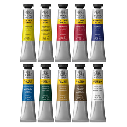 Winsor & Newton Galeria Acrylic Galeria 10x20ml Tube Set