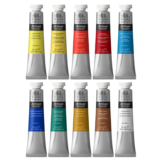 Artisan Water Mixable Oil Colour 10x21ml Tube Set