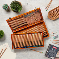 Derwent Lightfast (100) Wooden Box