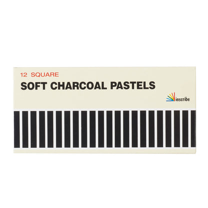 Inscribe Set Of 12 Charcoal Soft Pastels