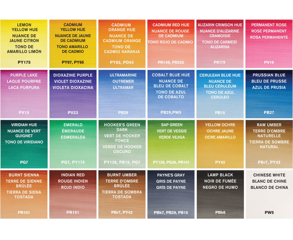 Cotman Watercolours Complete Travel Tin - 24 Half Pans
