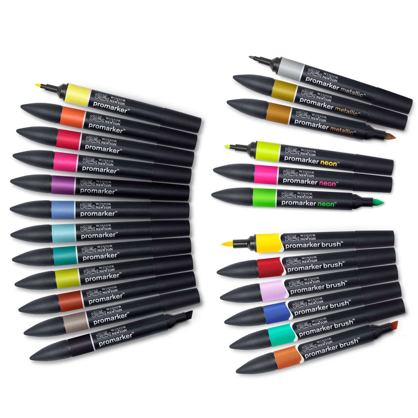 Winsor & Newton Promarker Mixed Marker Set- 24 Wallet