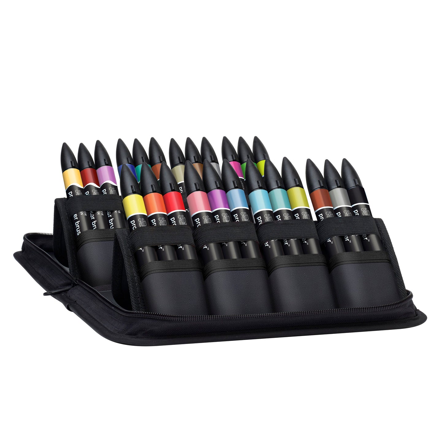 Winsor & Newton Promarker Mixed Marker Set- 24 Wallet