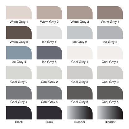 Winsor & Newton Promarker 24 Black & Greys