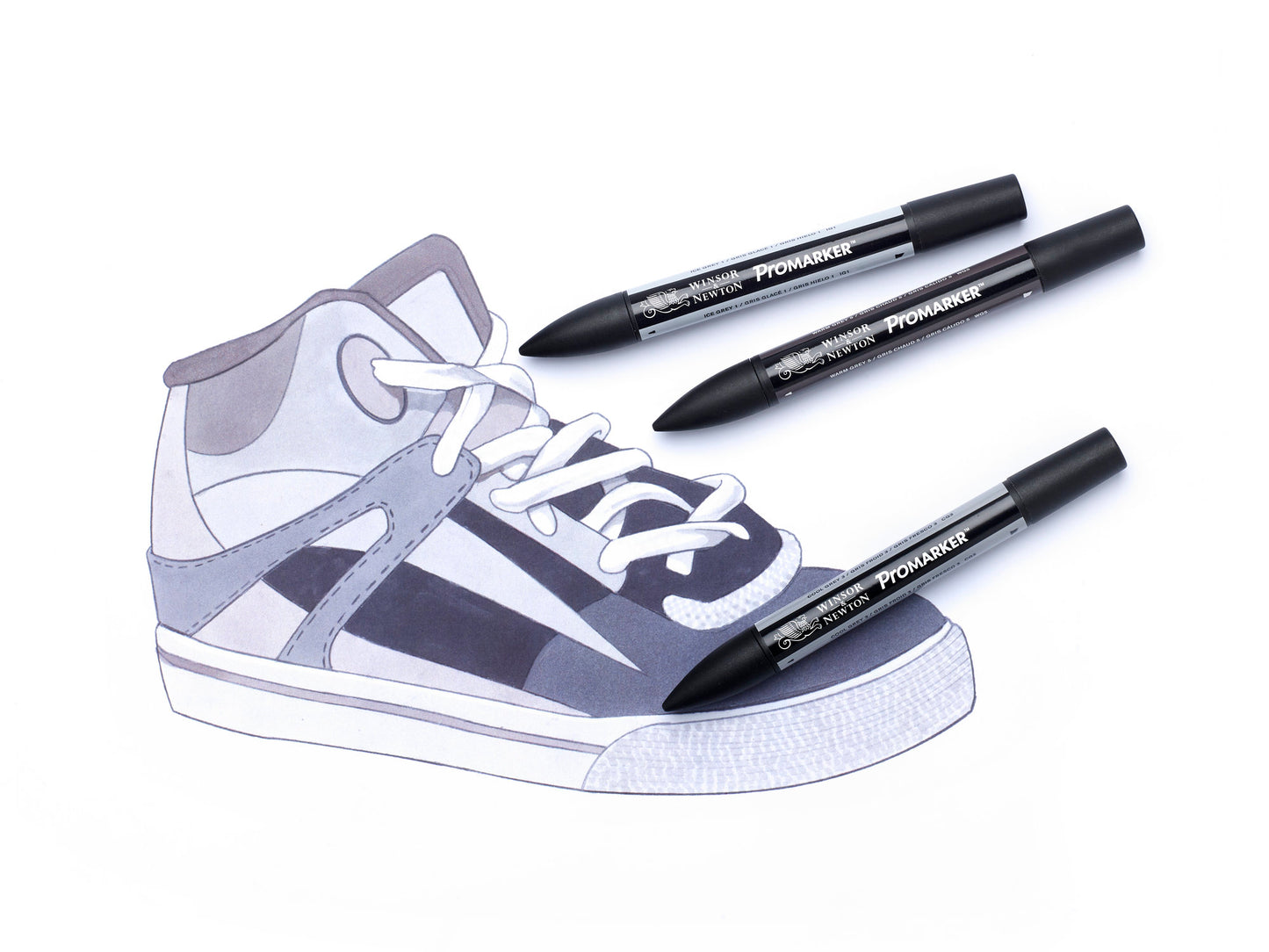 Winsor & Newton Promarker 24 Black & Greys