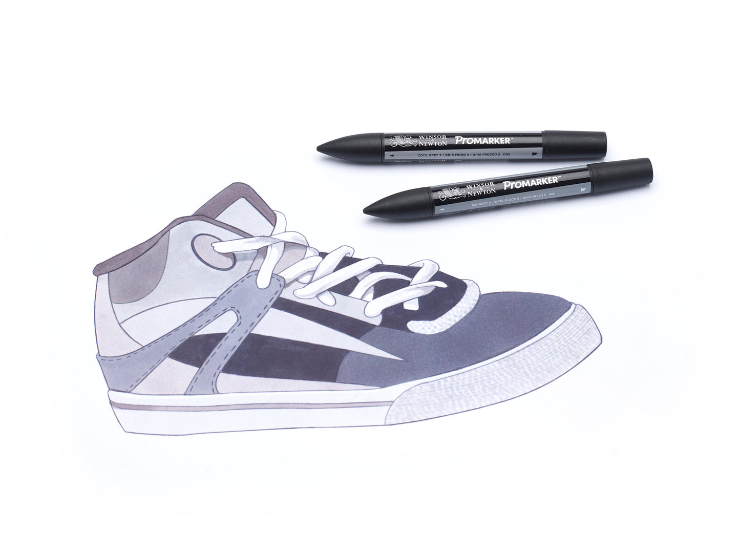 Winsor & Newton Promarker 24 Black & Greys