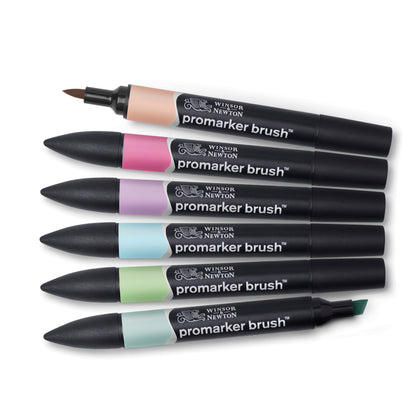 Promarker Brush 6 Pastel Tones