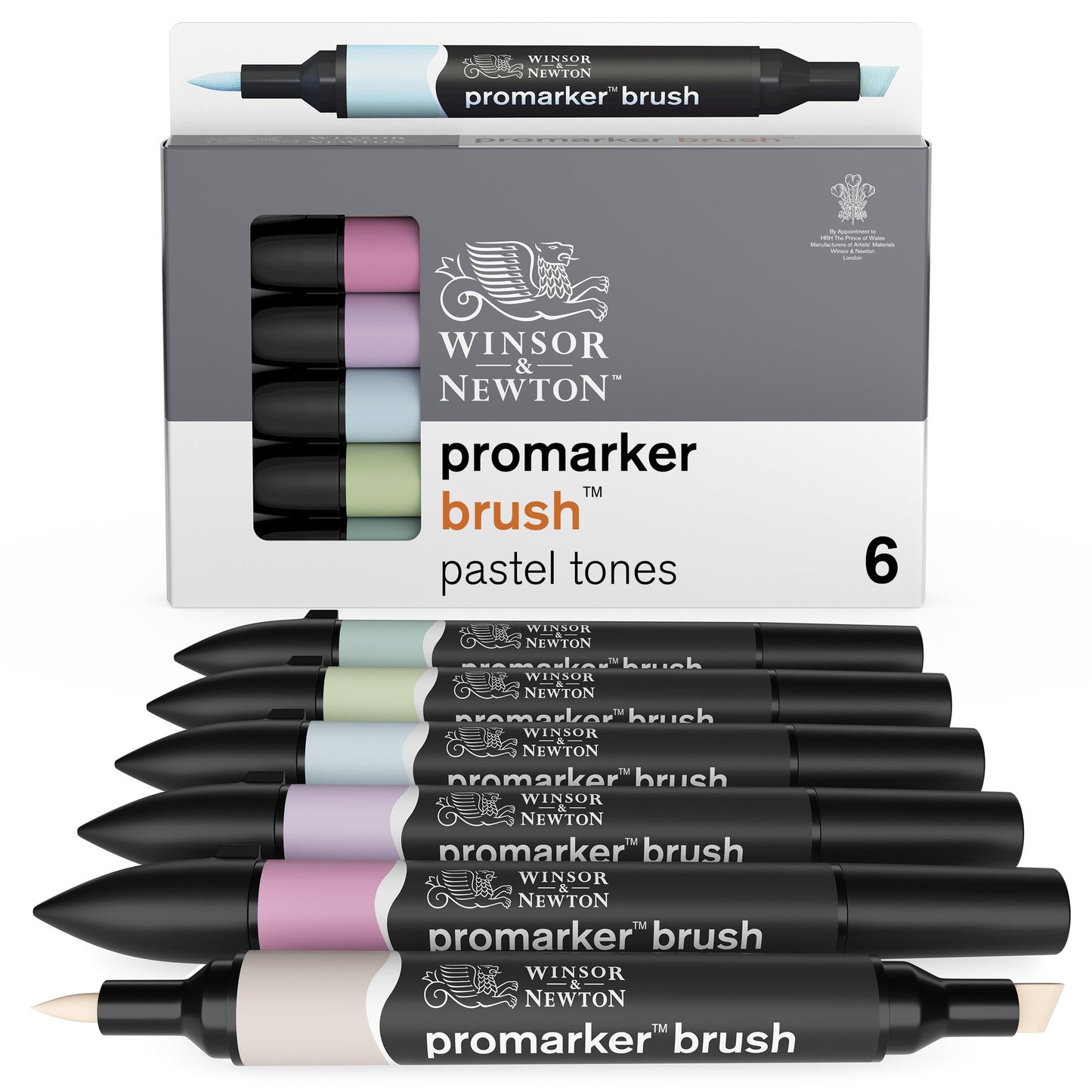 Promarker Brush 6 Pastel Tones