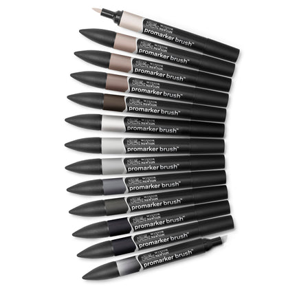 Winsor & Newton Promarker Brush 12+1 Neutral Tones