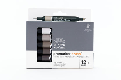 Winsor & Newton Promarker Brush 12+1 Neutral Tones