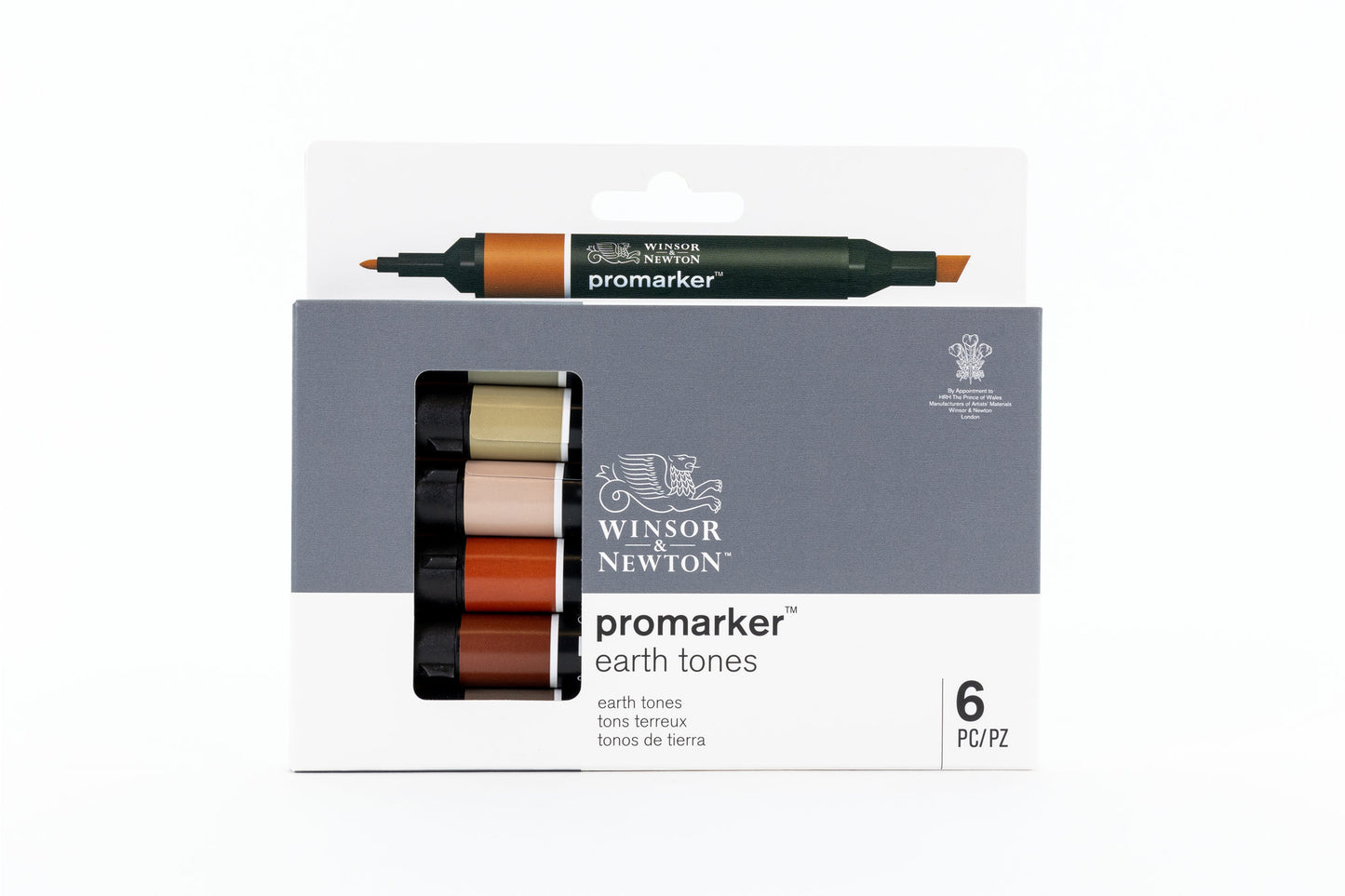 Winsor & Newton Promarker 6 Earth Tones