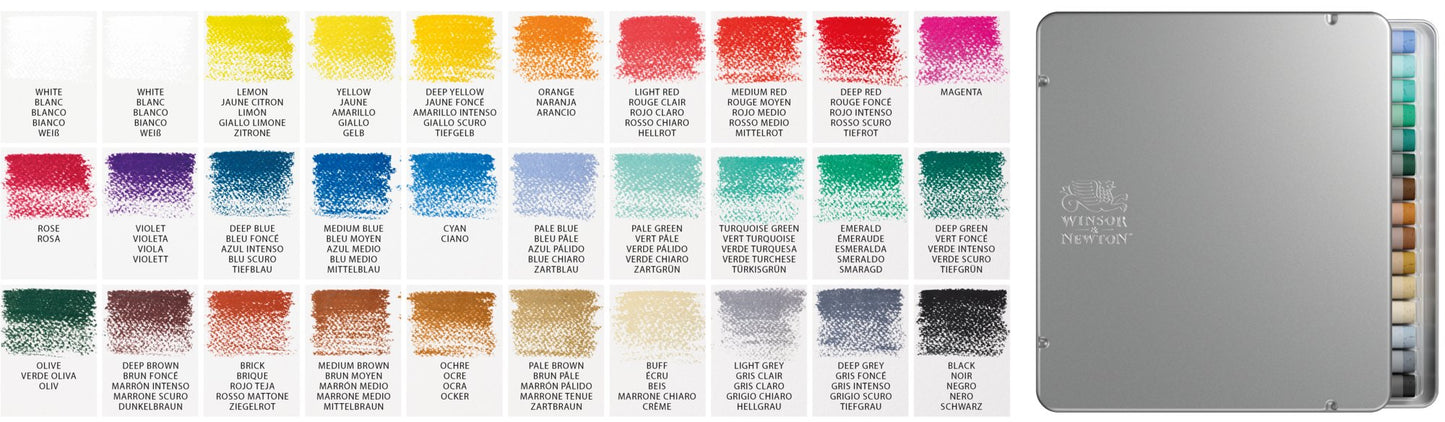 Winsor & Newton Soft Pastel Box 30x Sticks