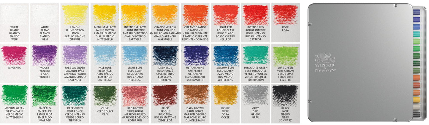 Winsor & Newton Oil Pastel Box 30x Sticks