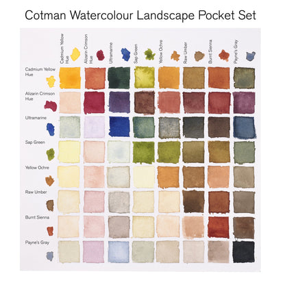 Cotman Watercolour Landscape Pocket Set