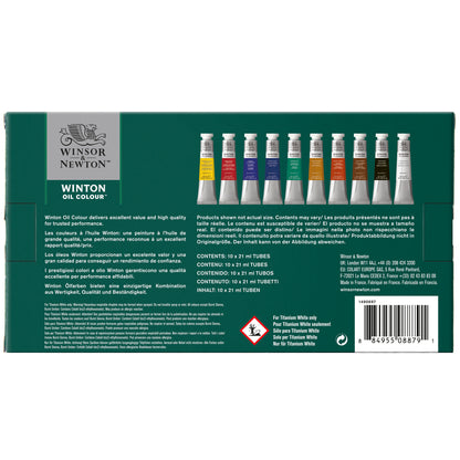 Winsor & Newton Winton Oil Colour 10x21ml Tube Set