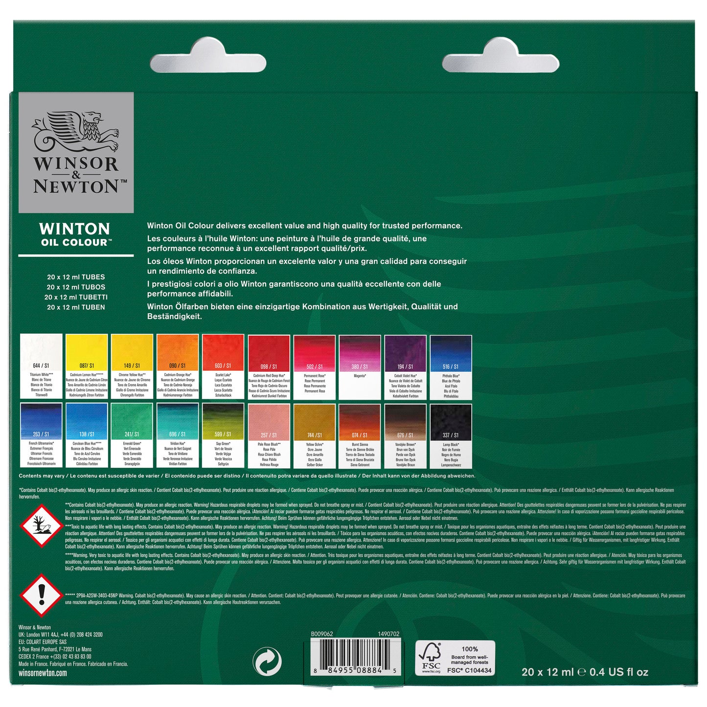 Winton Oil Colour Set 20x12ml