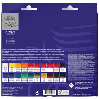 Artisan Water Mixable Oil Colour Set 20x12ml