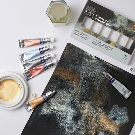 Cotman Watercolour Metallic Collection 6 Tubes Set