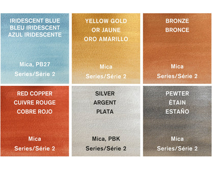 Cotman Watercolour Metallic Collection 6 Tubes Set