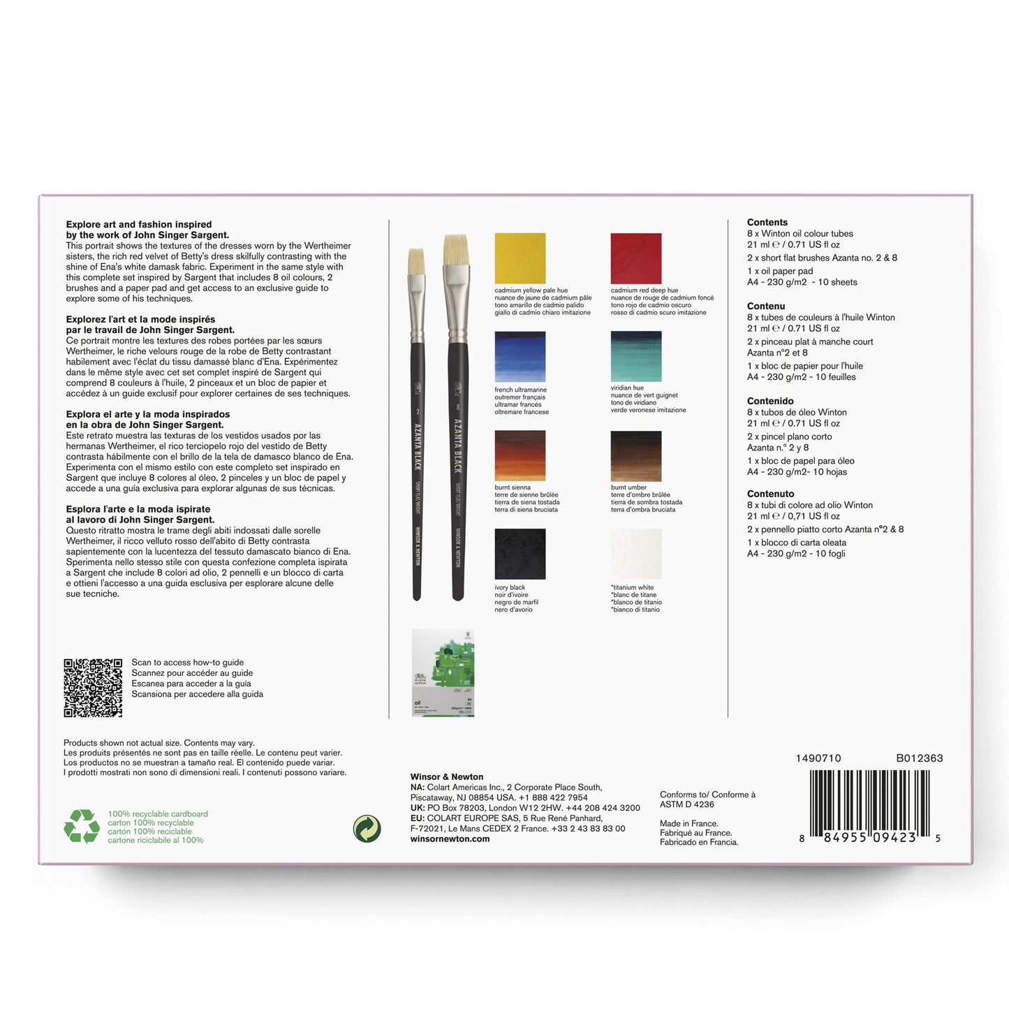 John S. Sargent collection Oil paint set - Art&Fashion