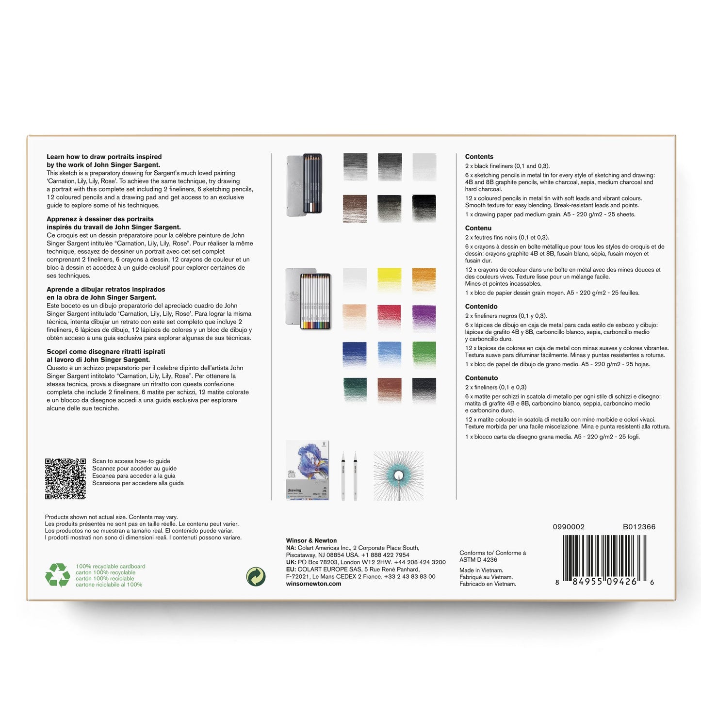 John S. Sargent collection Drawing set - Sketching & portrait