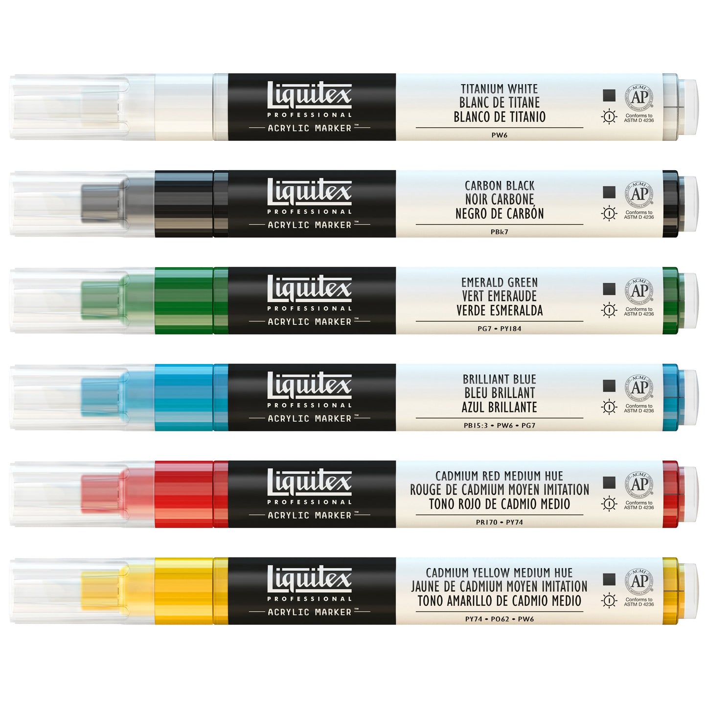 Acrylic Marker Set - 6x2mm - Classics