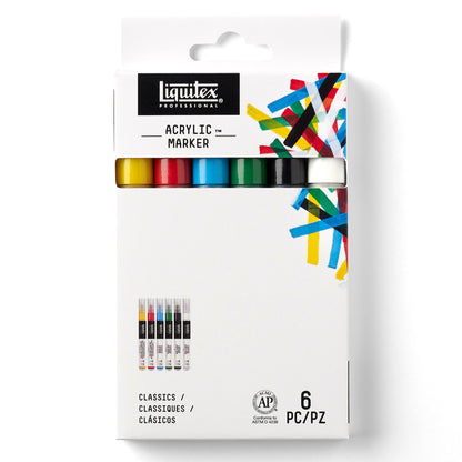Acrylic Marker Set - 6x2mm - Classics