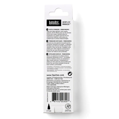 Liquitex Professional Acrylic Marker Set - 3x2mm - Monochromes
