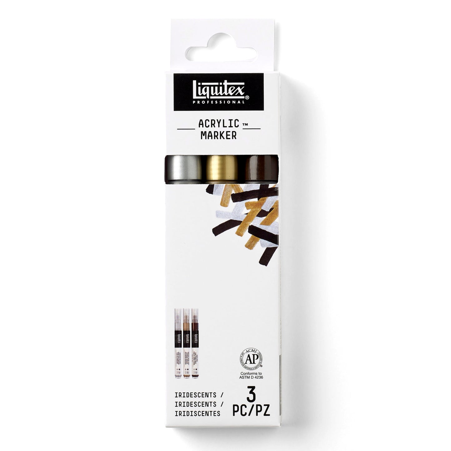 Acrylic Marker Set - 3x2mm - Iridescents