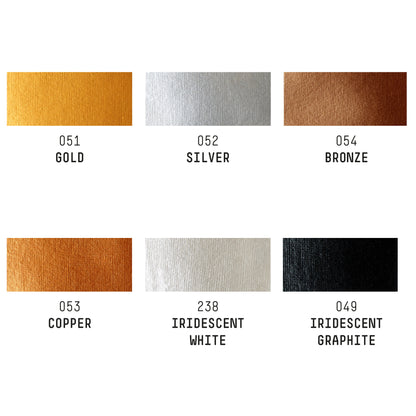 Liquitex Basics Acrylic Set - 6x22ml - Metallics & Iridescents