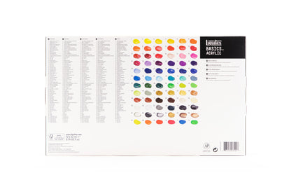 Liquitex Basics Acrylic Set - 72x22ml - The Complete Range