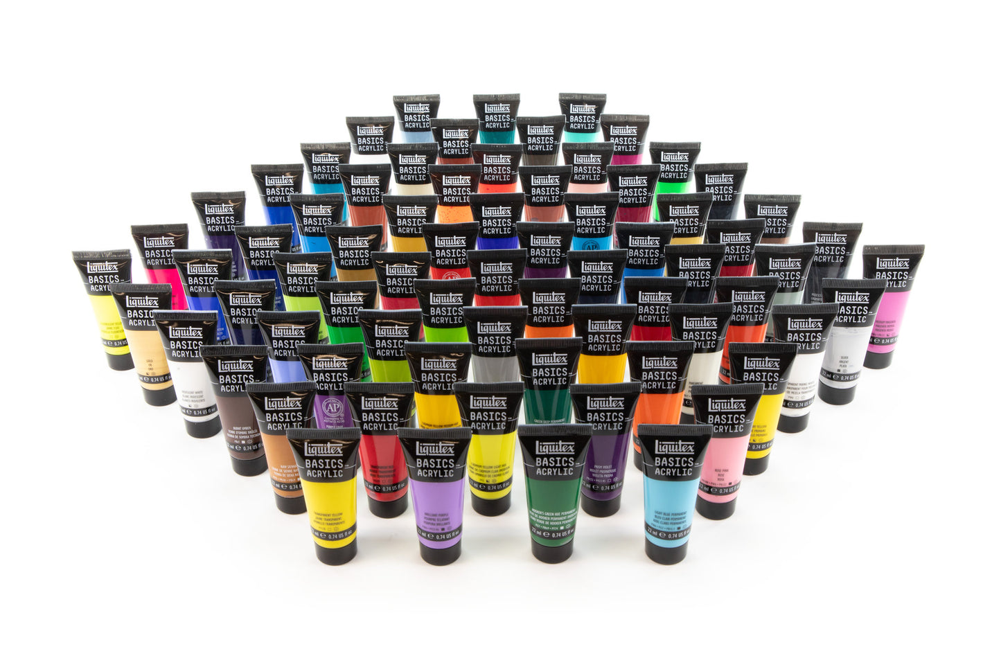 Liquitex Basics Acrylic Set - 72x22ml - The Complete Range