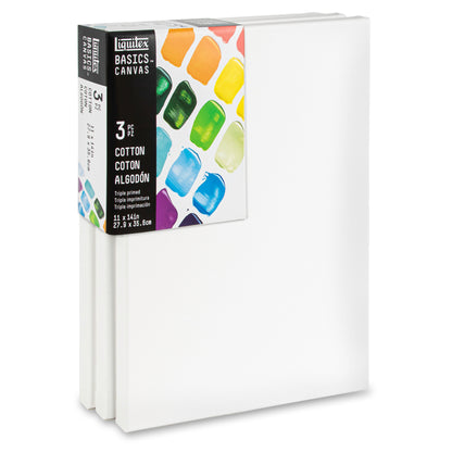 Basics Cotton Canvas 11x14" x3