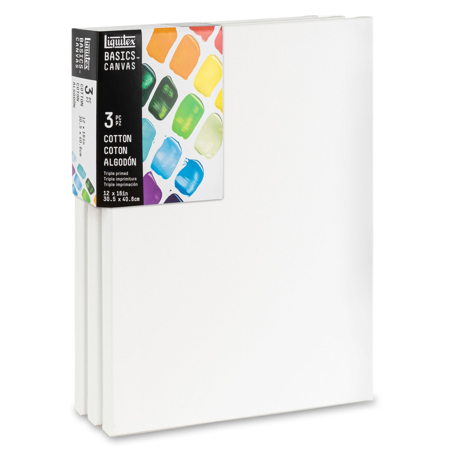 Basics Cotton Canvas 12x16" x3
