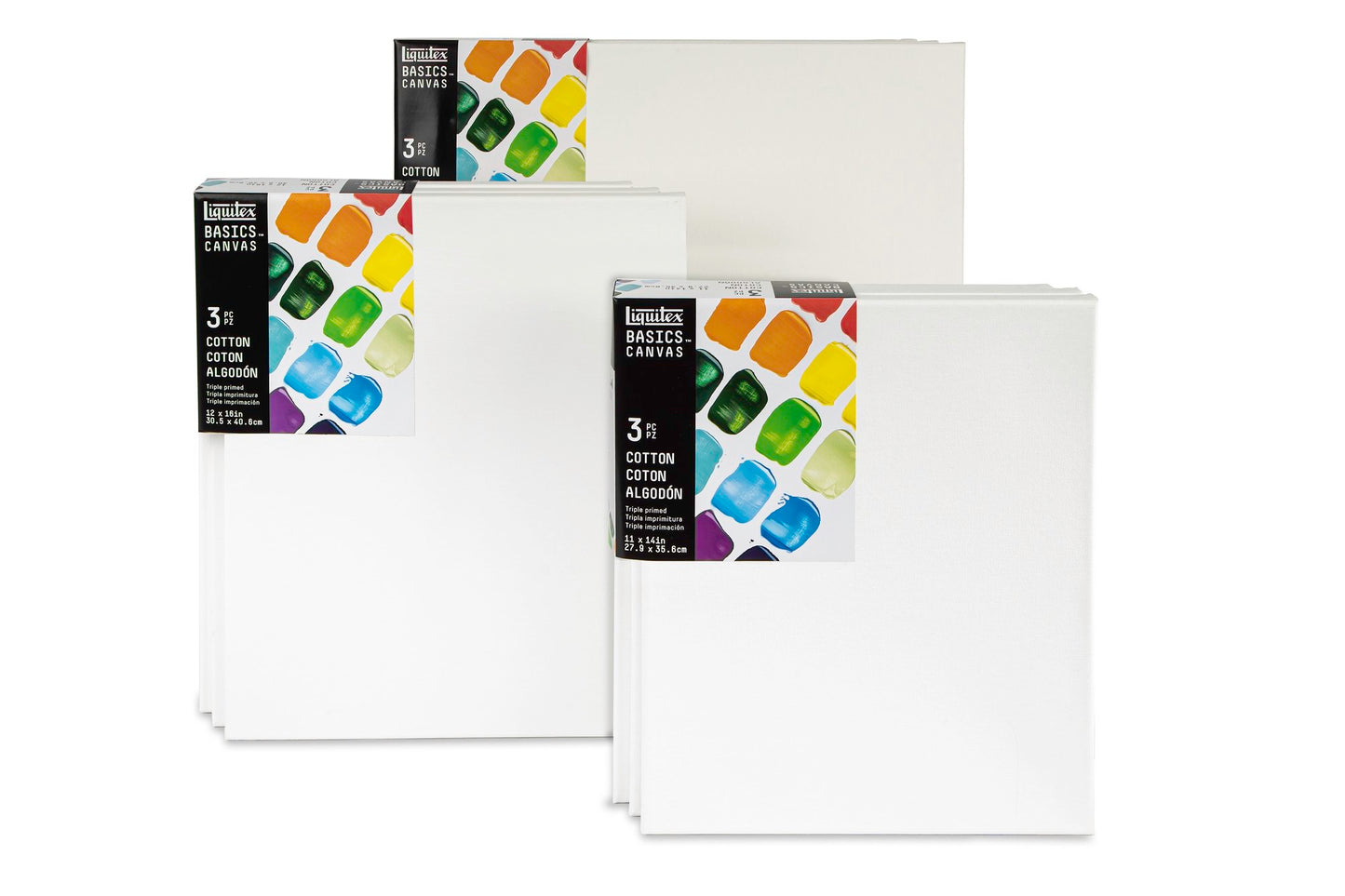 Basics Cotton Canvas 11x14" x3
