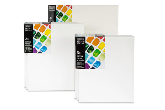 Basics Cotton Canvas 12x16" x3