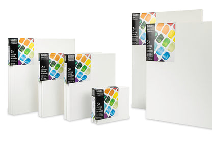 Liquitex Basics Set Of 3 Cotton Canvases 20x20cm